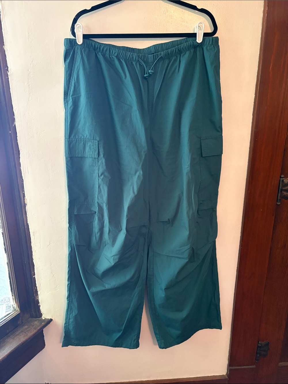 wild fable Teal Elastic Waist Drawstring Pants Size XXL